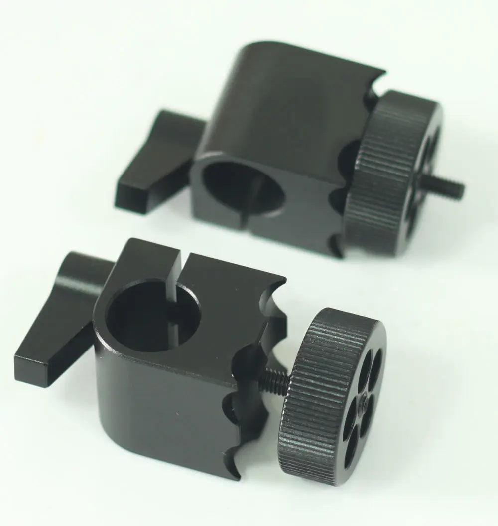 

2x Single Mount Cable Clamp 15mm Rod Knob Cable Lock for Video Camcorder Camera
