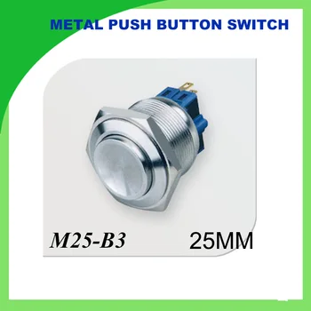 

25mm high flush Metal push button Switch Waterproof Stainless Steel 2NO2NC