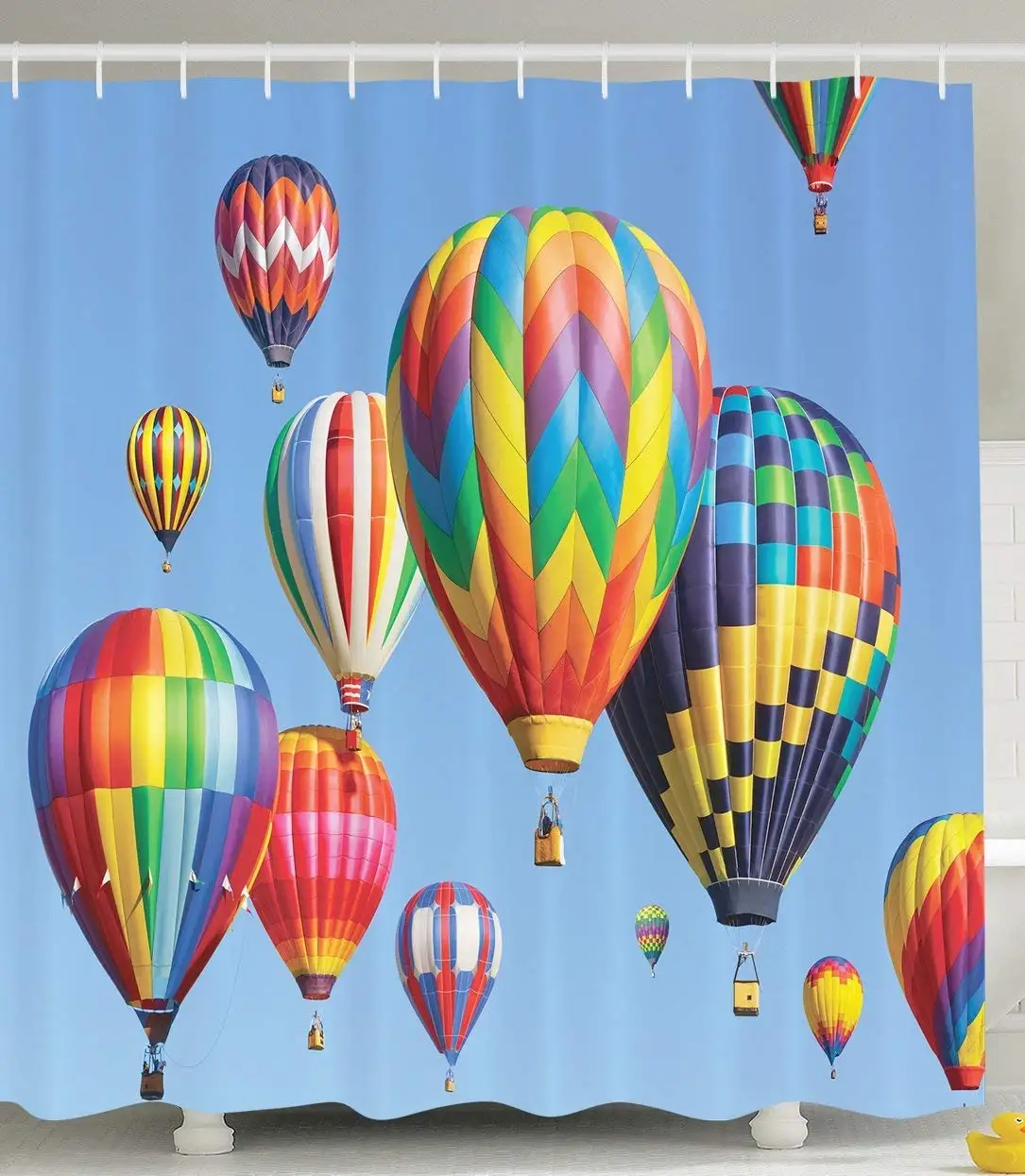 Buy Hot Air Balloons Colorful Fabric Shower Curtain
