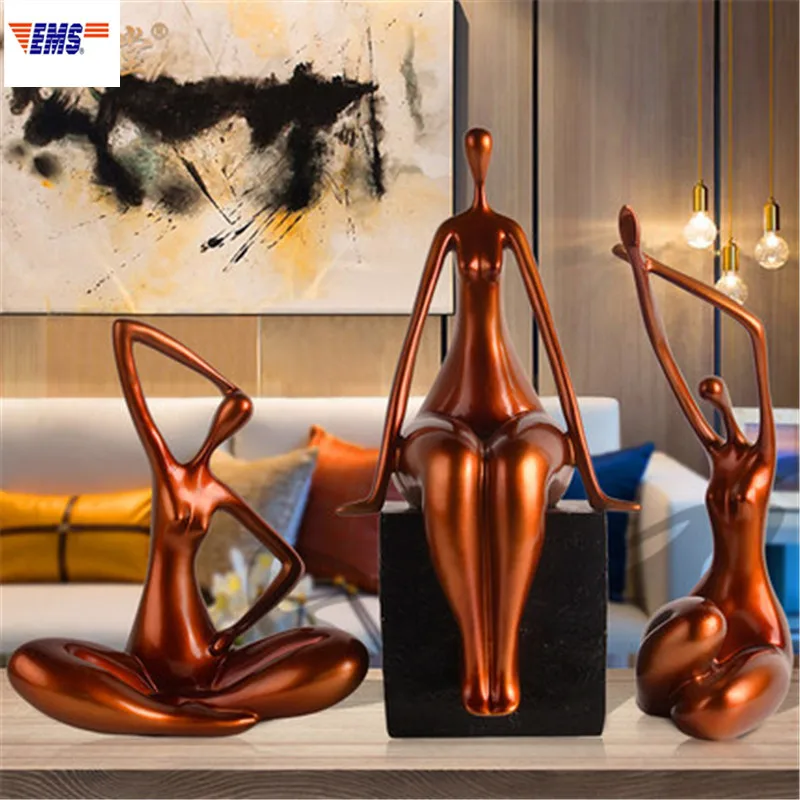  Creative Sculpture Figure Decoration European Style Abstraction Human Body Arts Resin Statue Fashio - 33059999390