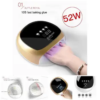 

High Quality 1 Pcs UV LED Nail Dryer Lamp Curing Light 52W Gel Polish Quick Drying Manicure Tool