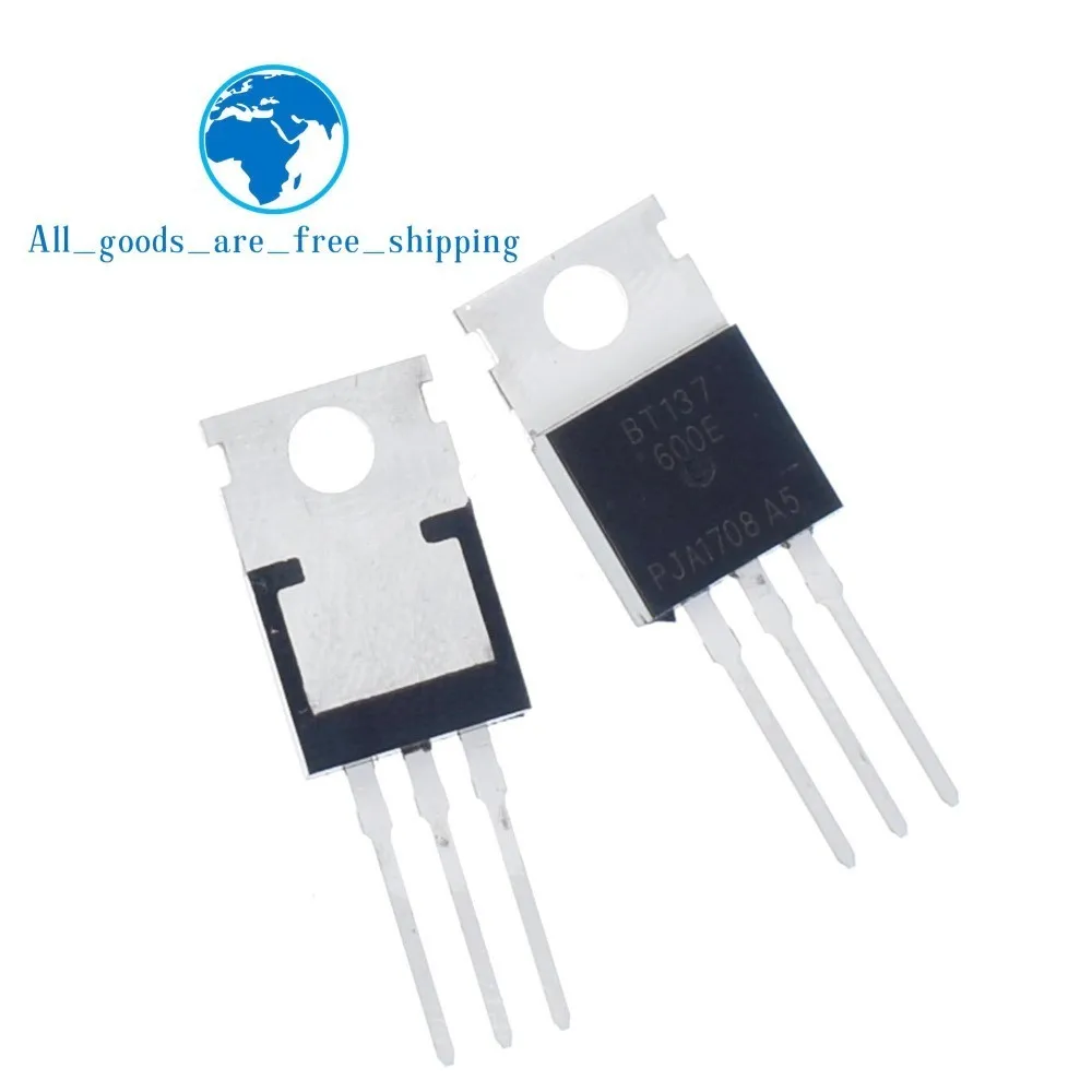 10PCS BT137 600E TO 220 BT137 600 BT137 Triacs logic level 600v 8A-in ...