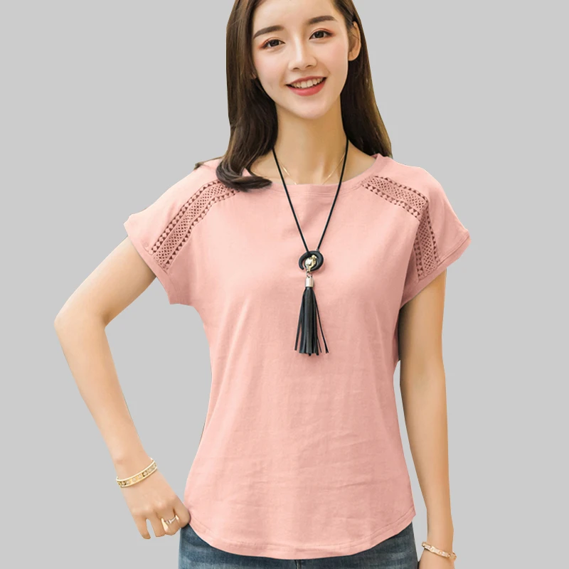 

shintimes Bat Sleeve White Cotton Linen Shirt Women 2019 Womens Plus Size Tops And Blouses Summer Hollow Out Casual Clothes 4XL
