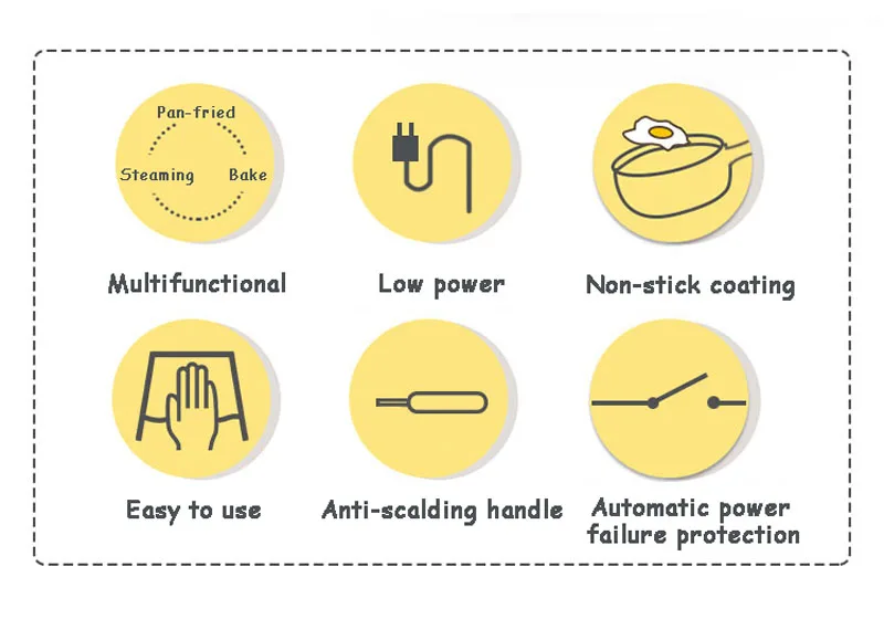 Высокое качество многофункциональный мини электрический омлет для яиц плита для яиц котел Пароварка для приготовления пищи блинов жареный стейк антипригарная сковорода