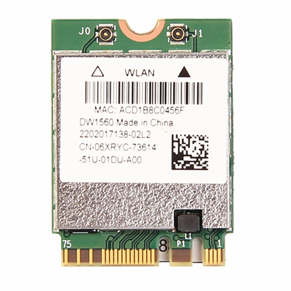 

SSEA NEW WiFi Bluetooth 4.0 Network Card for Broadcom BCM94352Z DW1560 NGFF Card 802.11ac 2.4G/5GHz 867Mbps tested well