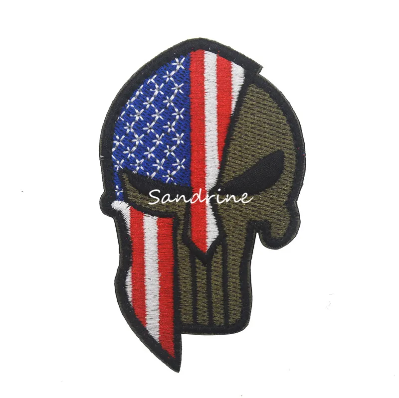 Molon Labe Punisher Спартанские военные армейские тактические нашивки с вышивкой для