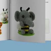 Вязаные игрушки amigurumi погремушка кролик Номер модели w720