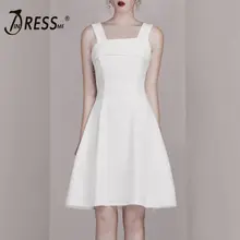 INDRESSME 2019 New Sexy Square Neckline Bow Tie Detailing Lovely Sweet Girls Skater Midi Dress INDRESSME 2019 New Sexy Square Neckline Bow Tie Detailing Lovely Sweet Girls Skater Midi Dress