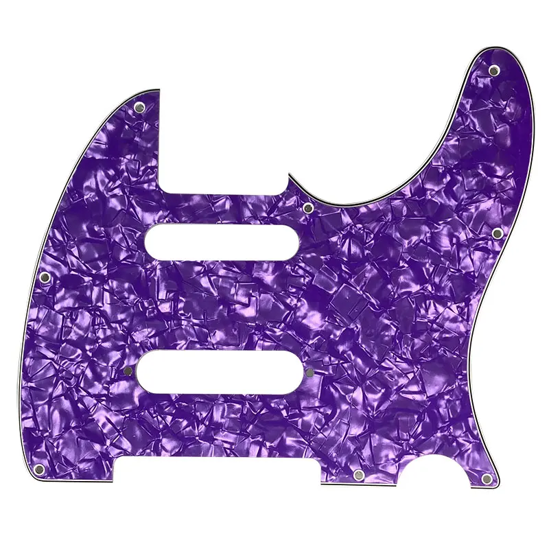 Pleroo Custom Guitar parts-для США Nashville 62 Tele telecaster Guitar pick guard с шипами - Color: 4Ply Purple Pearl