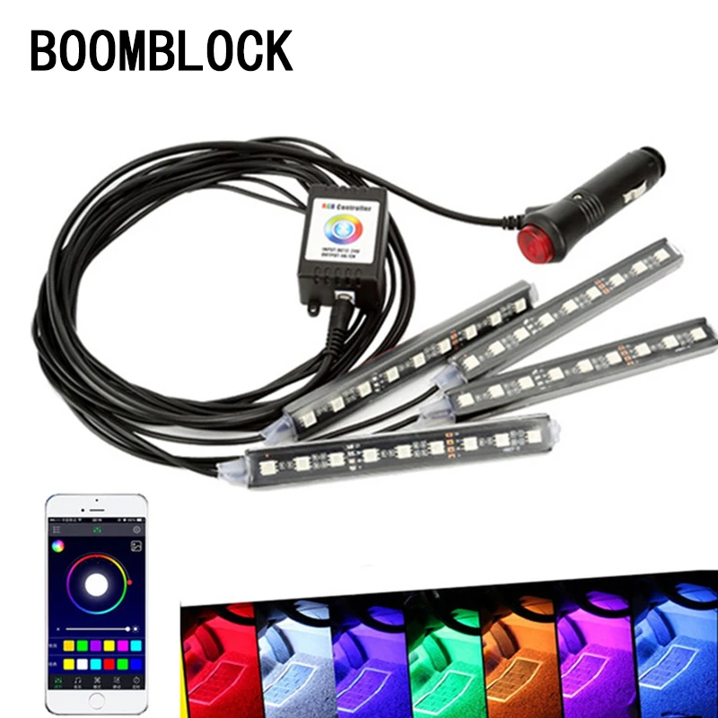 

Car Atmosphere Lamp For Android iOS APP Control For Nissan qashqai j11 Mazda 3 2017 6 cx-5 Opel Astra h j g insignia Accessories
