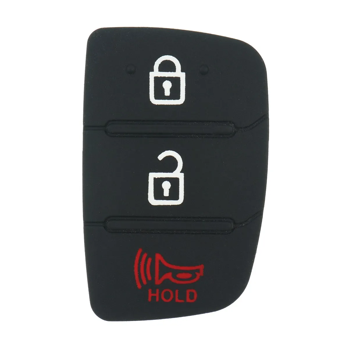

3 Buttons Car Remote Control Key Cover Shell Rubber Key Pad for Hyundai HB20