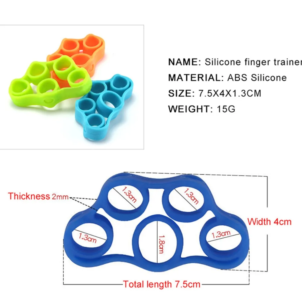 1 шт. силиконовые зажим для пальцев сила руки Тренер сопротивление группа рукоятка носилки тренажер