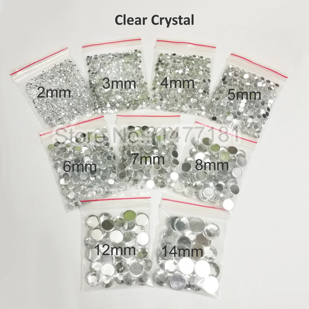 Flat Back Acrylic Rhinestone 5