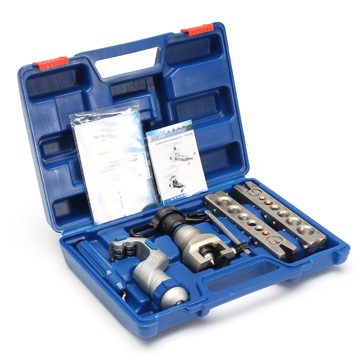 

6-19mm Ratchet Flaring Flare Refrigeration Aluminum+Metal Eccentric Tool Kit Cone+Pipe Cutter Steel Double Ring Bar Copper