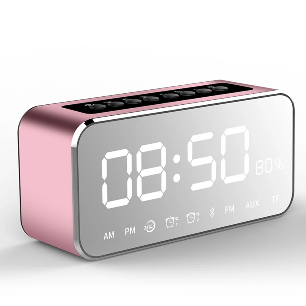 Abuzhen Bluetooth динамик большой дисплей экран Clcok поддержка TF FM AUX беспроводной