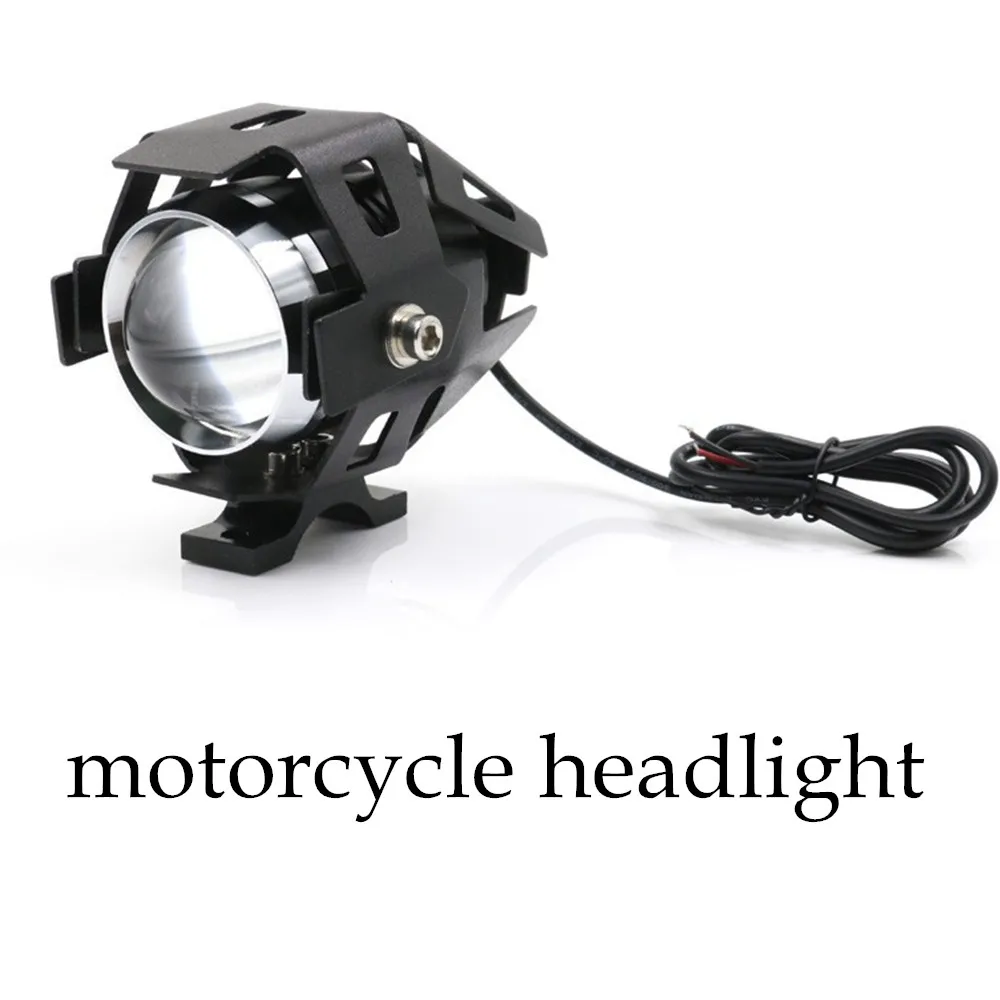 

hot sell 2pcs CREE U5 125W Waterproof Motorcycle LED Driving Fog Head Spot Light Cool White Lamp Headlight Bulb New