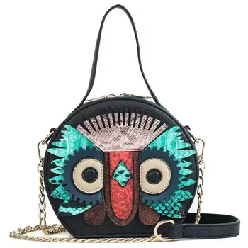 

Hot New Fashion Design Women Owl Shaped Bag Cute Funny Women Evening Bag Clutch Purse Chain Shoulder Bag for Birthday Gift