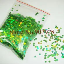 Shipping-50g/сумка лазерная указка зеленая Ослепительная квадратная палитра блесток форма для украшения ногтей