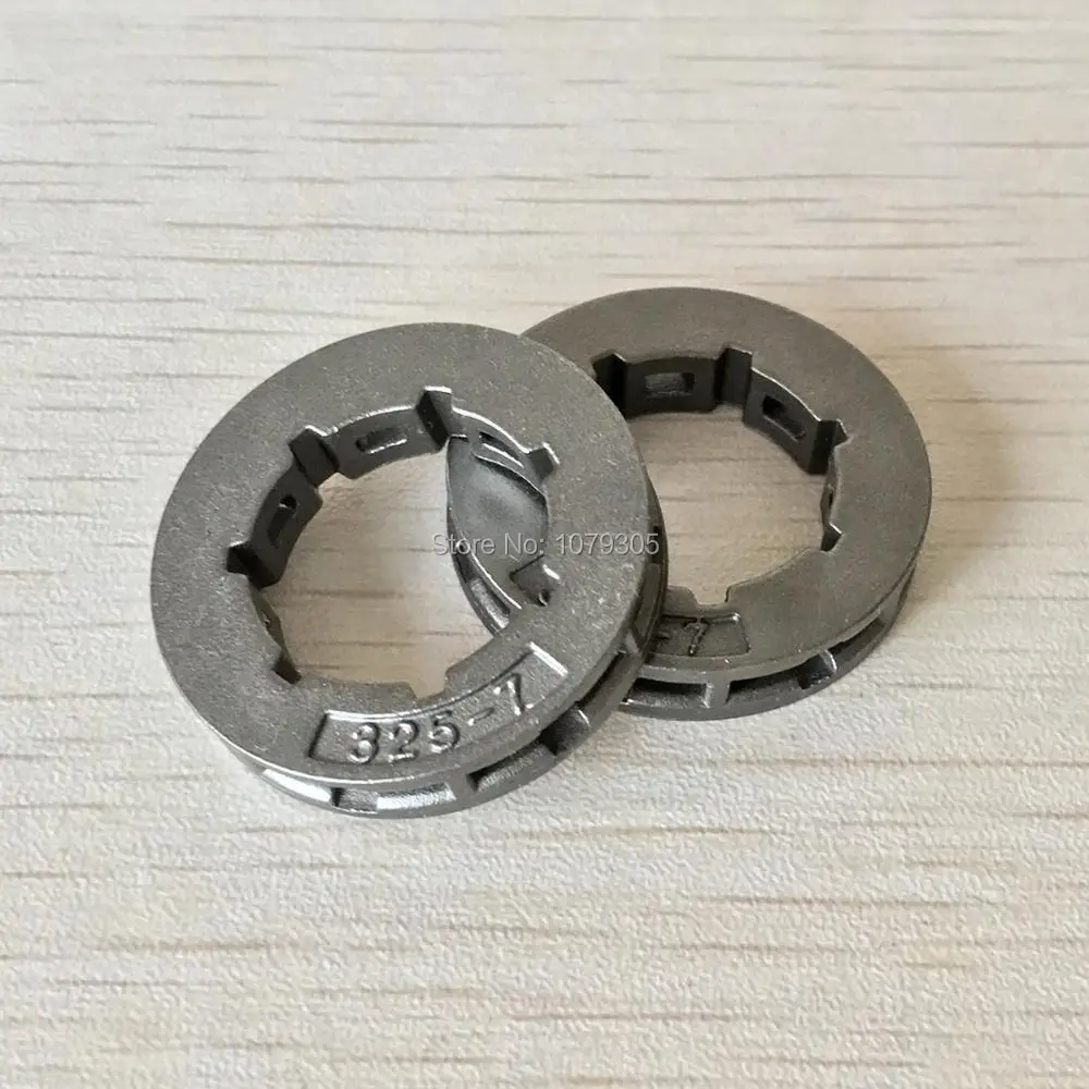 2Pcs Tool Parts Metal Chainsaw Spare Part Chain Saw Sprocket Rim Power Mate .325-7T For Replacement 45cc/52cc/4500/5200 | Инструменты