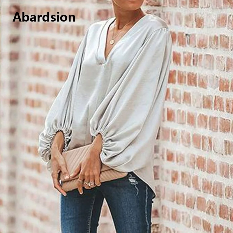 Блузка Abardsion Женская с длинным рукавом 2019|Блузки| |