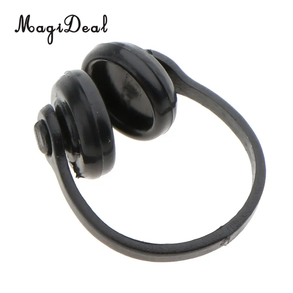 One PIece 1/12 Scale Dollhouse Miniature Decoration Accessories Black Earphone Headphone Headset Model Children Kids Toy