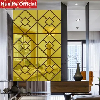 

1pcs Creative irregular pattern mirror wall stickers porch living room bedroom TV sofa background decoration wall stickers N4