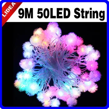 

9M 50 LED Party Garden Snowflake Wedding Holiday New Year Christmas Fairy String Garland Outdoor Tree Decoration Light EMS C-06