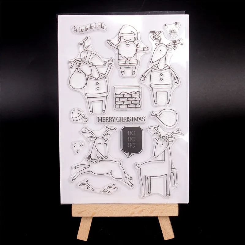 

Transparent Clear Silicone Stamps for DIY Scrapbooking Card Making diy photo Roller album Decorative Christmas decoration word