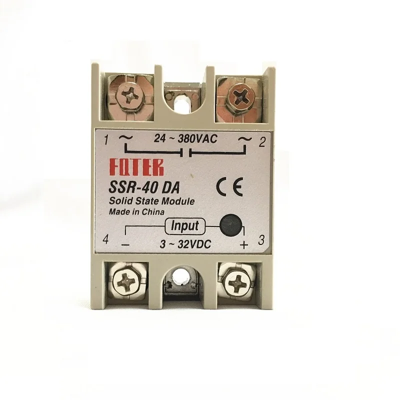 Твердотельные реле SSR-10DA SSR-25DA SSR-40DA SSR-60DA 10A 25A 40A на самом деле 3-32 В постоянного тока в переменный 24-380V AC SSR 10DA 25DA 40DA