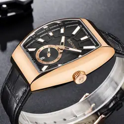 Мужские водонепроницаемые часы пояса из натуральной кожи спортивные наручные часы лучший бренд класса люкс бизнес часы военной армии