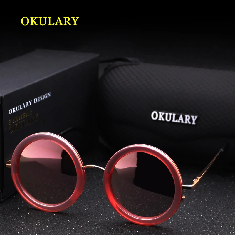 Fall Rahmen silber Metall Mit Box Uv400 Farbe silver blue blau Pink Sonnenbrille Runde 3 Frauen Spiegel 2019 Rosa qnR6PwxgS