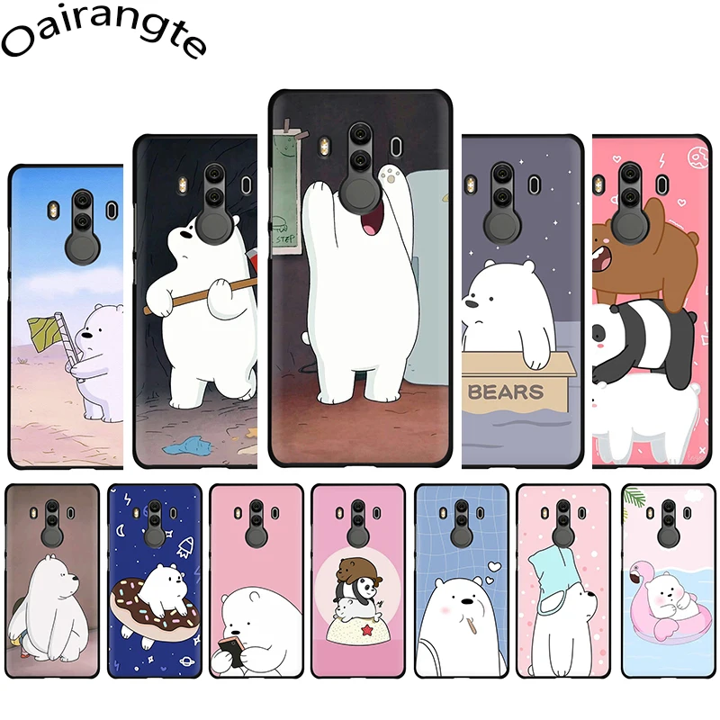 

Cute Cartoon We Bare Bears brothers Soft phone case for Huawei Y5 Y6 Y7 Prime Y9 Mate 10 20 30 Lite Pro Nova 2i 2Lite 3 3i 4 5i