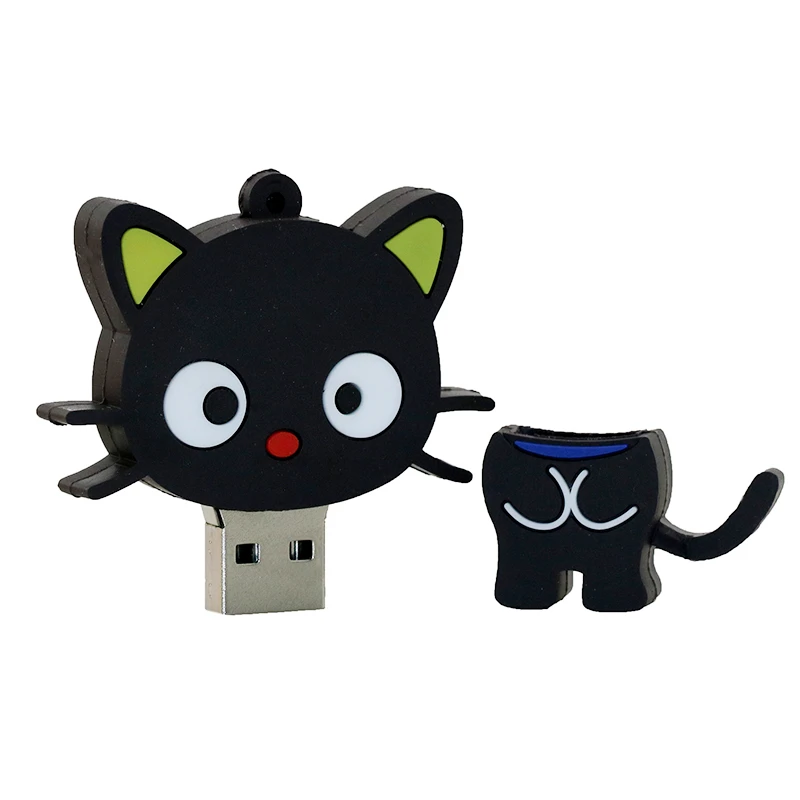 USB флеш-накопитель с животным пингвином, кошкой, флеш-накопитель с мультипликационным рисунком, мультипликационная корова, 8 ГБ, 16 ГБ, 32 ГБ, 64 ГБ, 128 ГБ, USB 2,0, флеш-карта памяти