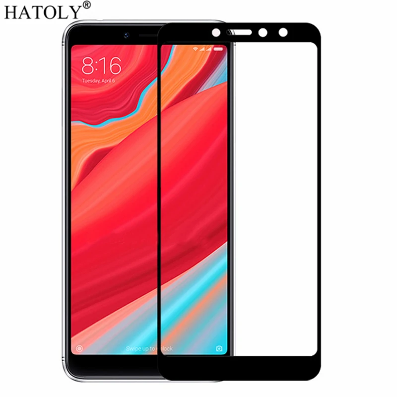 1 шт. закаленное стекло для Xiaomi Redmi S2 защита экрана полное покрытие зеркальная 3D