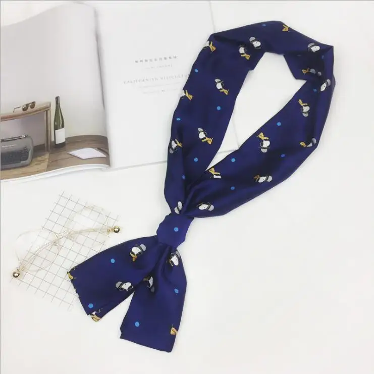 Женский шарф на шею Foulard модный двусторонний платок с принтом 4 сезона длинная