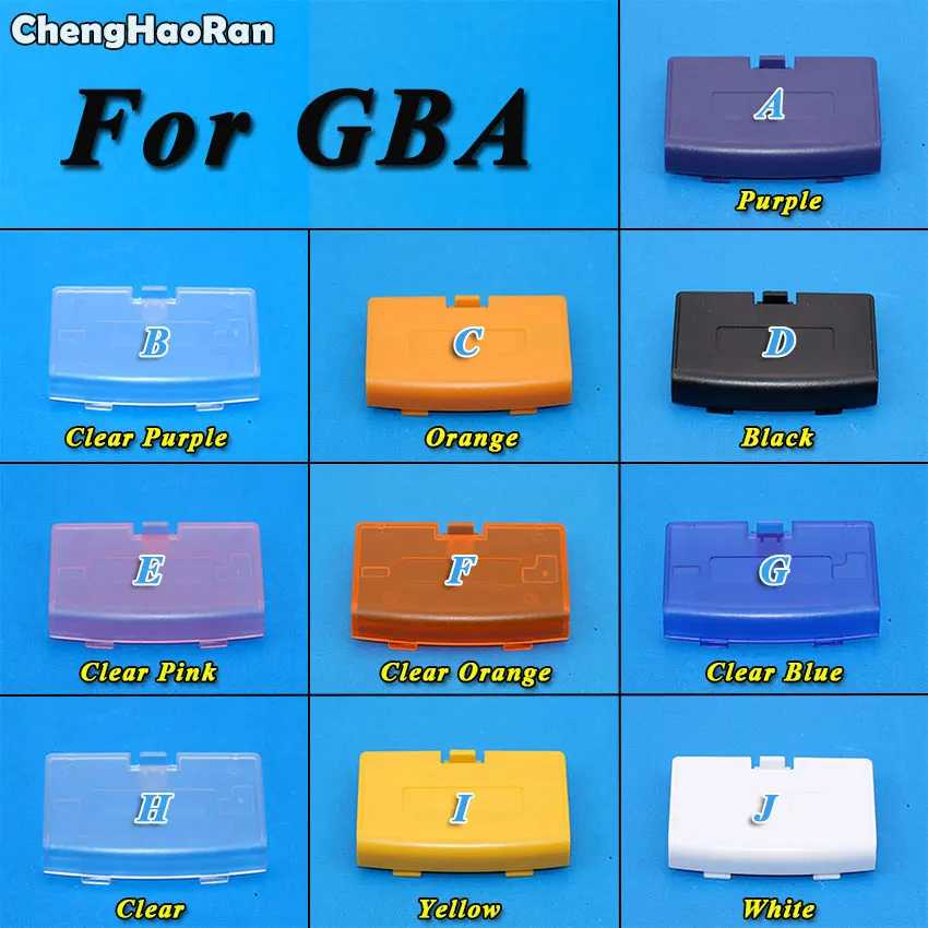 

ChengHaoRan For GBA Battery Cover Lid Door Replacement For Nintendo Gameboy Advance Back Door Case