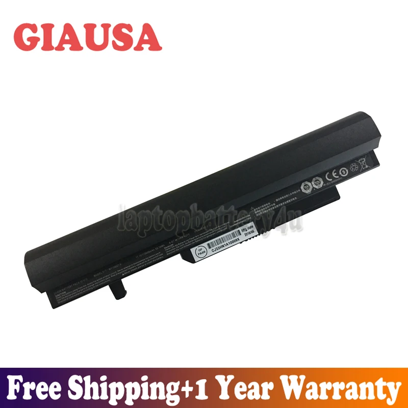 GIAUSA Новый 11 1 V 62.16Wh 5600mAh W110BAT-6 Аккумулятор для Clevo SAGER NP6110 W110ER 6-87-W110S-4271 | Компьютеры и