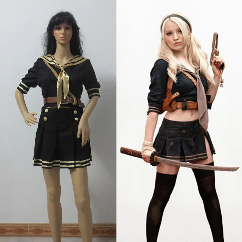 Sucker Punch Baby Doll Girls Dress Set Costume Cosplay