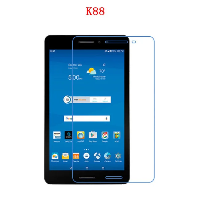 

High Clear Screen Protector Film Anti-Fingerprint Protective Film For ZTE Trek 2 HD K88 8 inch (Not glass)+ Clean Cloth