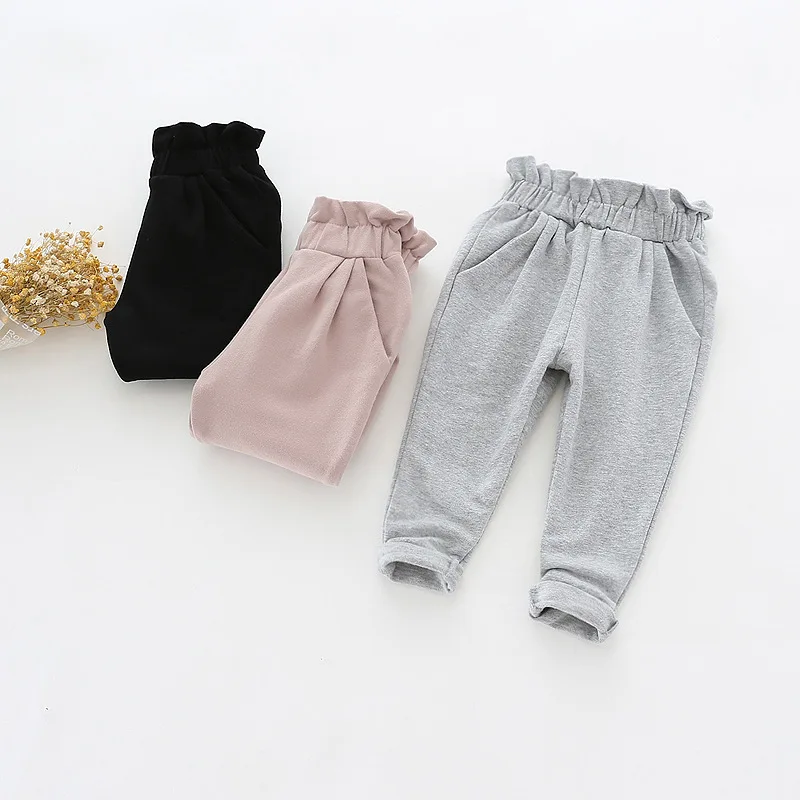 

Top quality cotton baby girls harem pants kids children trousers girls clothes kids casual pants stringy selvedge waist cute