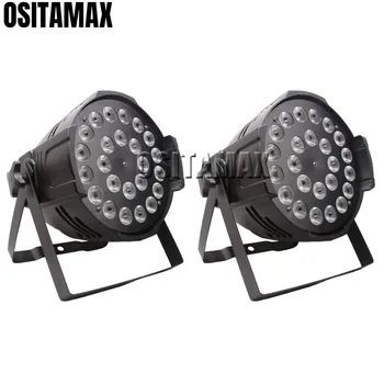 

A 2PCS/Lot 24x10w LED Par Light Stage Lighting 4IN1 RGBW Colorful Decoration Par Can Light for Disco Wedding Club Party