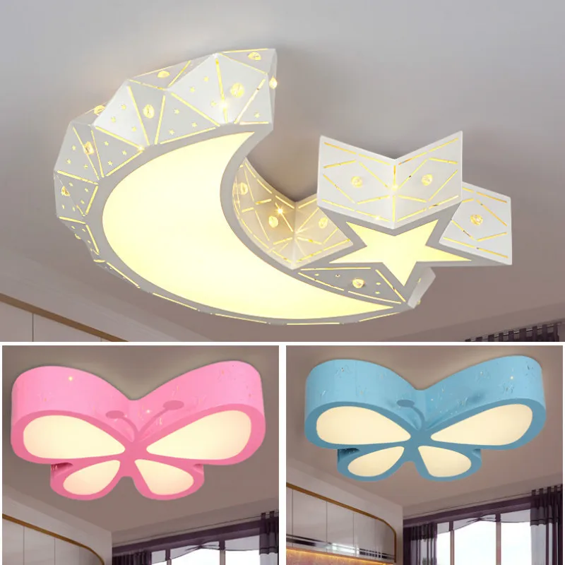 

Modern Diamond LED Ceiling Light Star Moon Lamps Lighting Decorative Lamp Bedroom Living Room Hotel Ceiling Lamps IY108205
