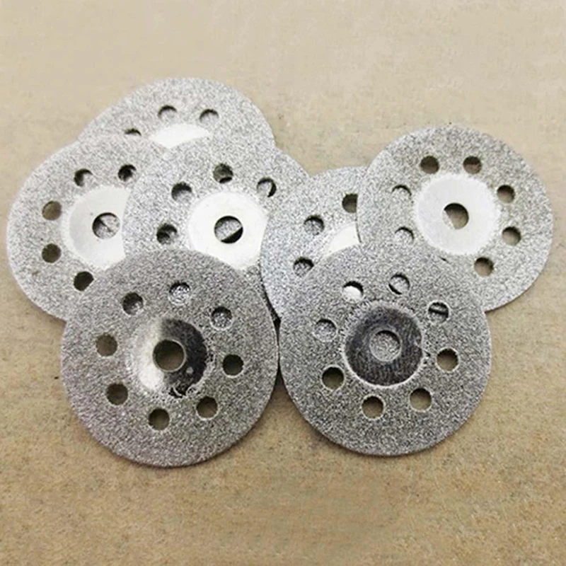 DWZ 1Set 10pcs Circular Blades Cutting Wheel Discs Mandrel Rotary Cut-off Tool