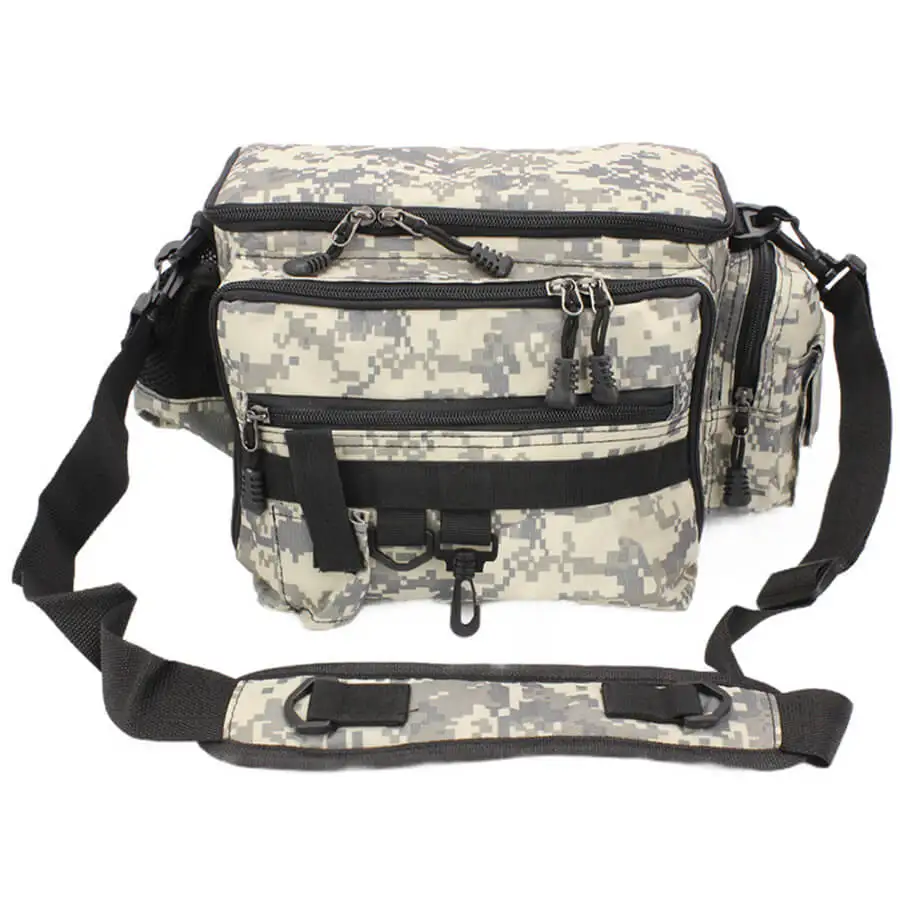 

1pcs 33x15x20cm Multi-Purpose Fishing Bag Lure Waist Shoulder Storage Fanny Pack Pouch Lure Tackle Nylon Bag Hunting Fishing