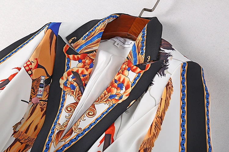 XF 2018 Высокое качество осенние модные дизайнерские взлетно-посадочной полосы комплект костюм из двух частей Женская куртка с длинными