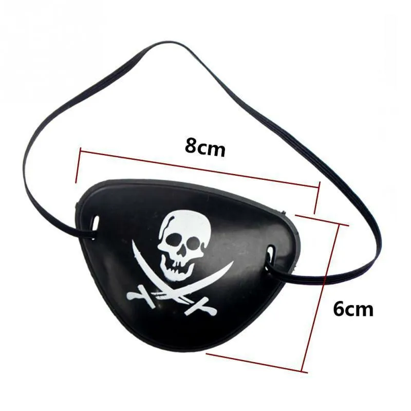 Pirate Eye Patch Boys Girls Kids Fancy Dress Halloween Party Costume Cosplay  (2)