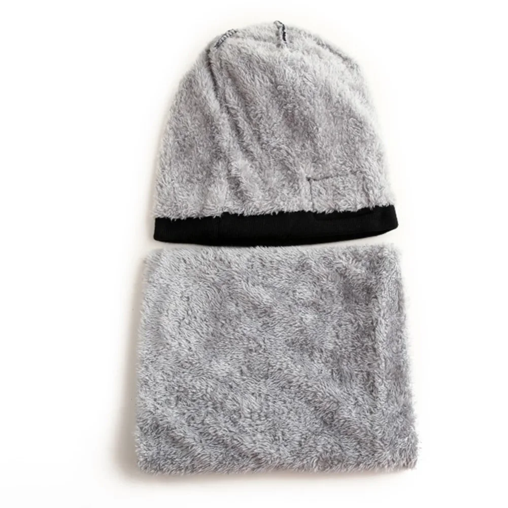 Männer Junge Pentastar Winter Mode Kinder Erwachsene Winddicht Warm Outdoor Mit Schal Stricken Wolle Hut Sport