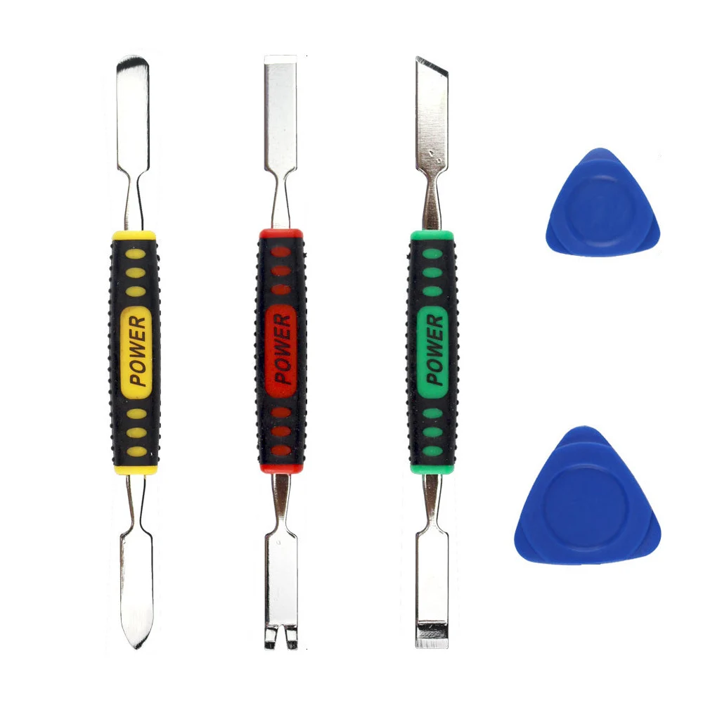 5 in 1 Mobile Phone Opening Tools Kit Metal Spudger Plastic Picks Pry