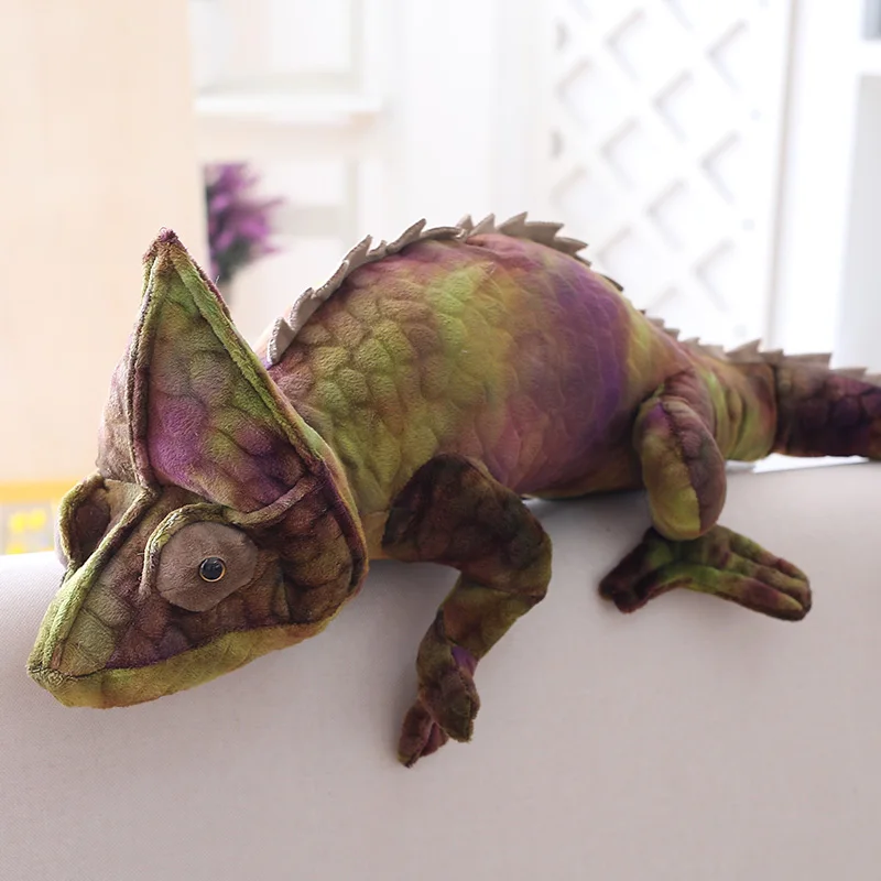 70 см Моделирование Хамелеон динозавр плюшевая игрушка мягкая кукла креативный диван подушка трюк Прохладный Забавный подарок на день рождения для детей - Цвет: green