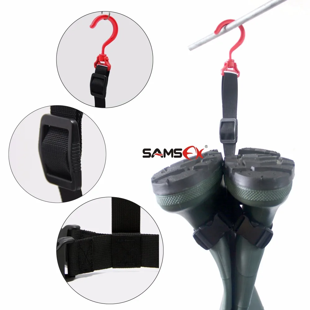 SAMSFX рыболовная болотная набедренная вешалка для обуви ремень для сушки болотная стойка сушилка для хранения нейлоновые рыболовные болотные ремни для обуви